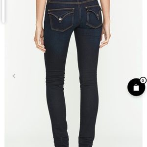 Hudson Sz. 28 dark denim mid rise skinny jeans